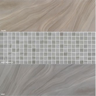 Πλακακια - Μπάνιου - NEW: AGATE Taupe-Mosaico-Grey Γυαλιστερά 1°Κατηγορία 25x75cm |Πρέβεζα - Άρτα - Φιλιππιάδα - Ιωάννινα