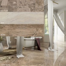 MARMI: Brown -Decor -Beige Γυαλιστερά1° 25x75cm