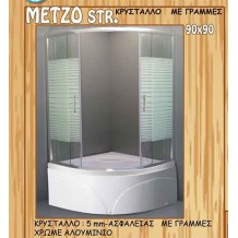 Καμπίνες Πλήρεις με Ντουζιέρα Gloria Metzo: 90x90x195h