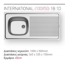 PYRAMIS International:Ανοξείδωτος με Προφίλ Διαστάσεις 100x50x15h